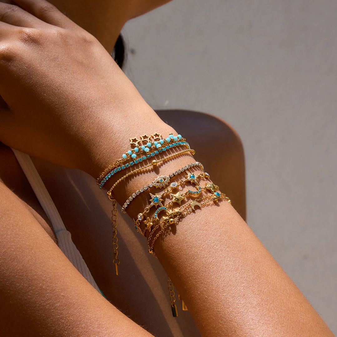 Ocean Eyes Stack Bracelet