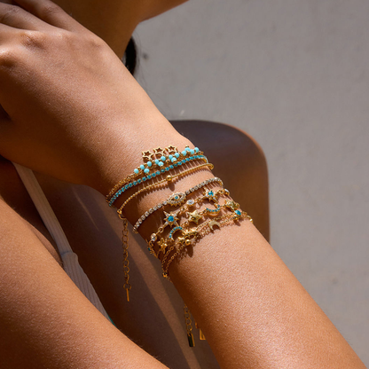 Ocean Eyes Stack Bracelet