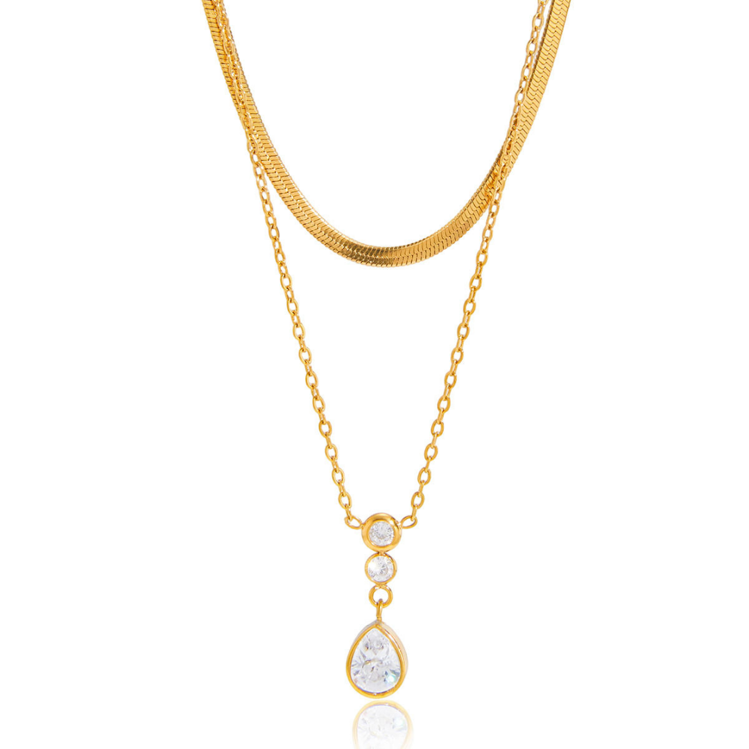 Jania Double Layered Necklace