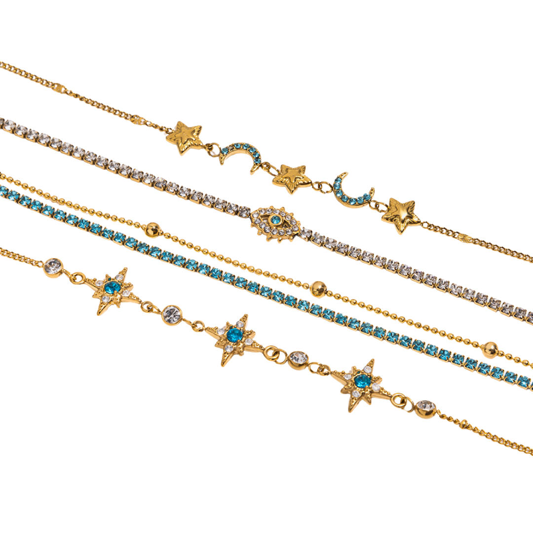 Ocean Eyes Stack Bracelet