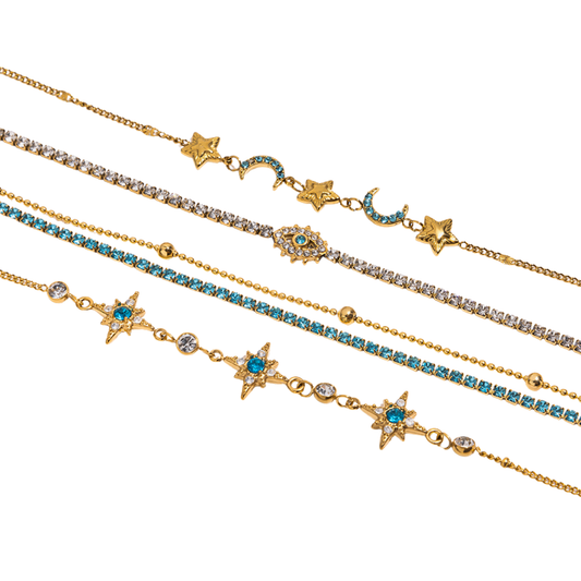 Ocean Eyes Stack Bracelet