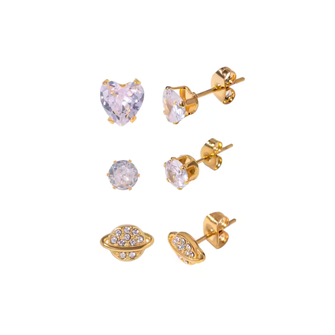 Love My Space Earrings Set