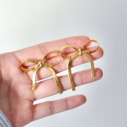 Shiny Bow Earrings