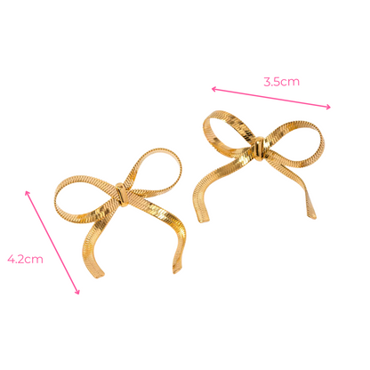 Shiny Bow Earrings